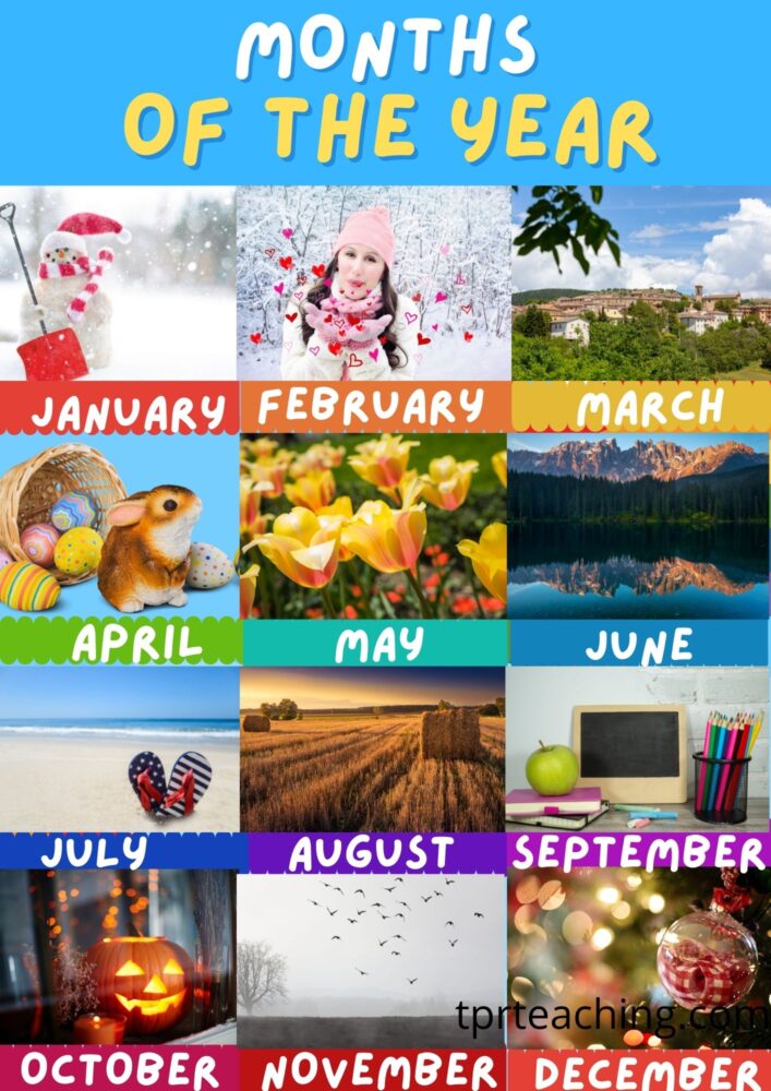 Months of The Year With Pictures