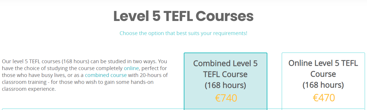 The TEFL Academy Pricing