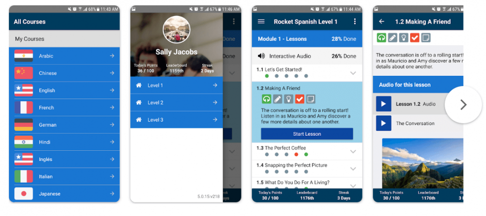 Rocket Languages Mobile